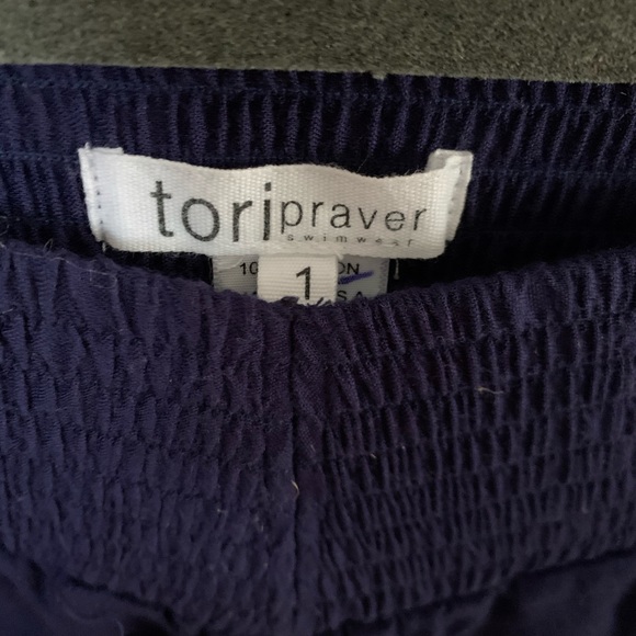 Tori Praver swimwear cover up wide leg pants 1 - Picture 4 of 4